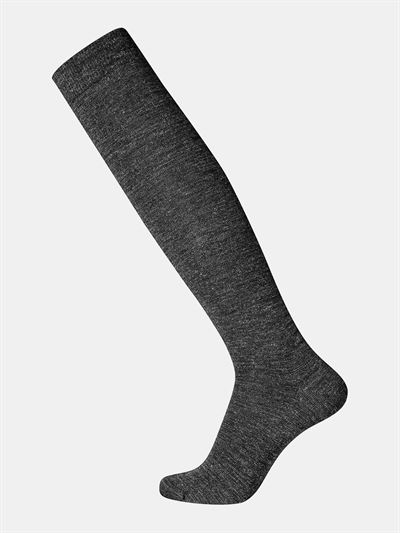 Egtved knælang Twin sock uld/bomuld mørkegrå